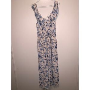 Long Romper w/ Flower Prints